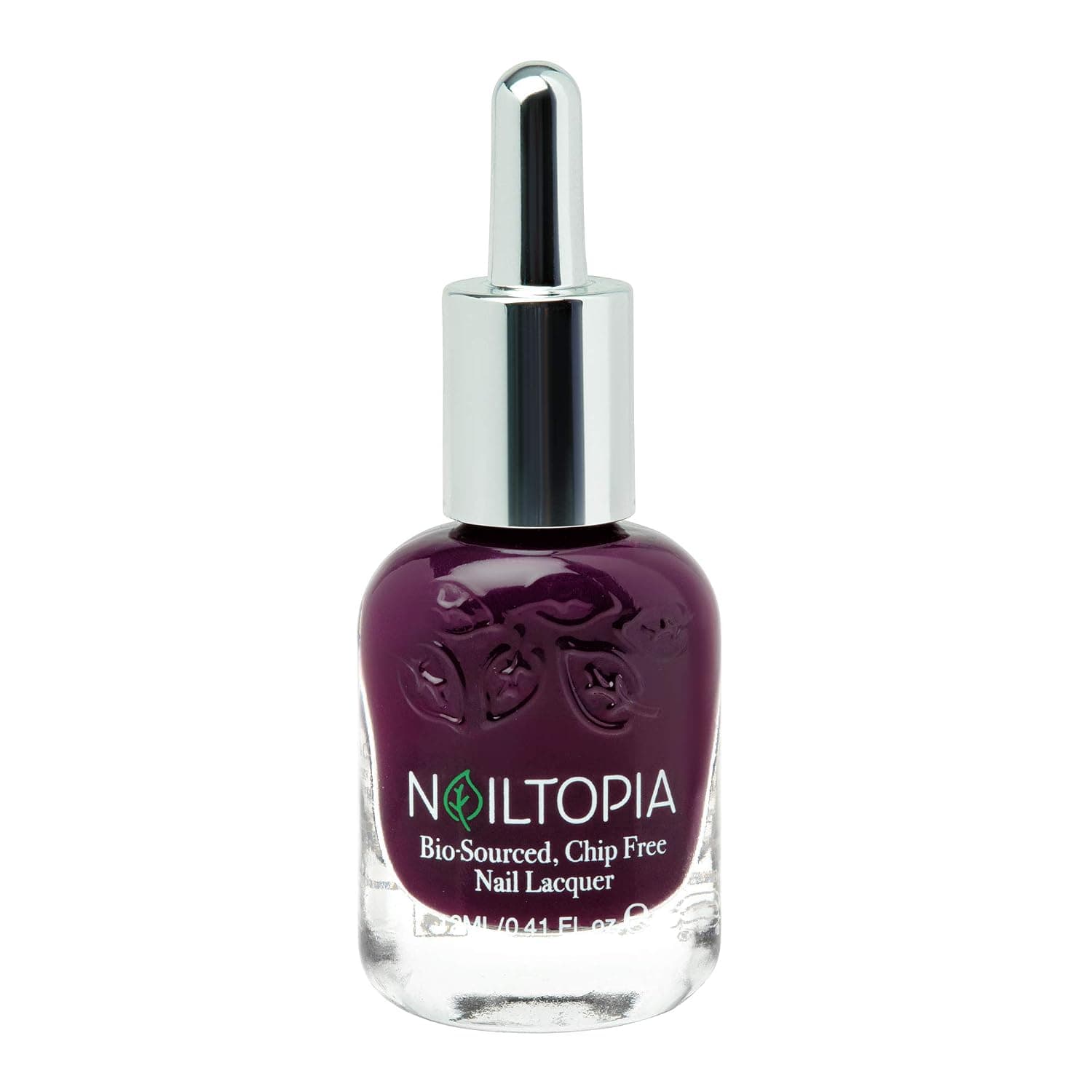 Nailtopia Bio-Sourced, Chip Free Nail Lacquer - All Natural, Strengthening Biotin and Superfood-Infused Polish - Chip Resistant Formula - Quick-Dry, Long Lasting Wear - When The Night Falls - 0.41 oz