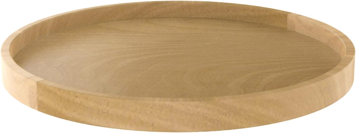 Rev-A-Shelf 4WLS001-18-B52 18 Inch Wooden Full Circle Lazy Susan Turntable Storage Organizer with Swivel Bearing for Corner Kitchen Cabinets, Maple