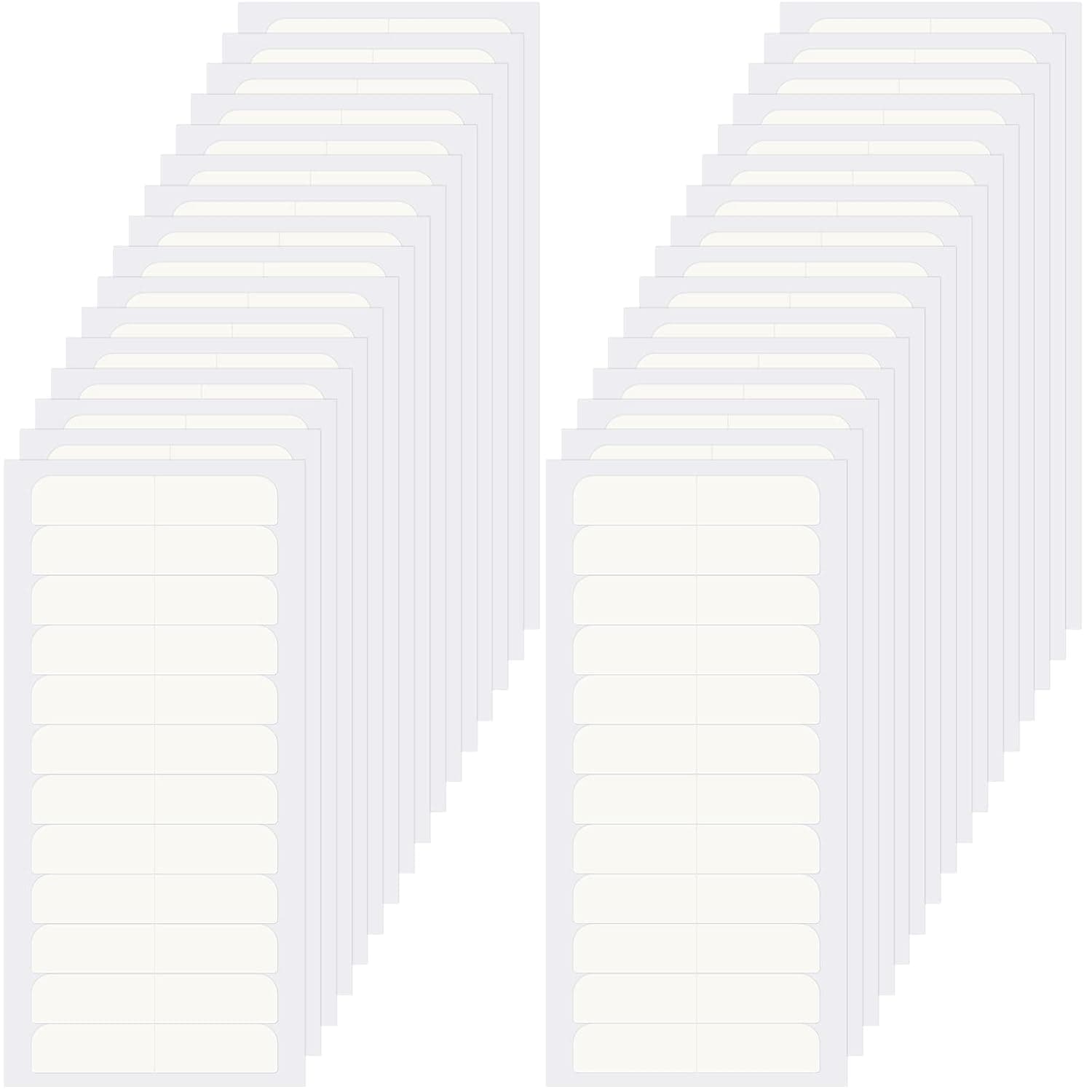 384 Pieces Single Sided Tape for Hair Extensions Tape in Hair Extensions White Hair Tape Tabs Adhesive Extension Replacement Tape for Women Girls Hair Salons Personal Care, 32 Sheets, 12 Tabs Pack