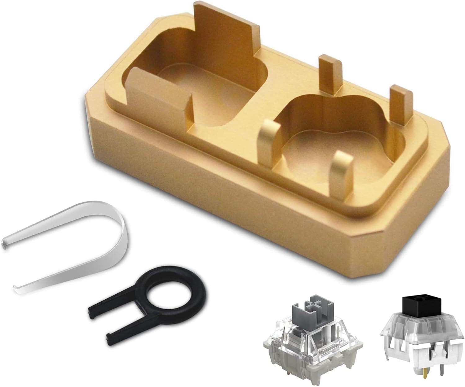 RUNJRX Switch Opener, Mechanical Keyboard Switch Opener for Cherry MX Akko Gateron TTC Kailh Panda Switches (Gold)