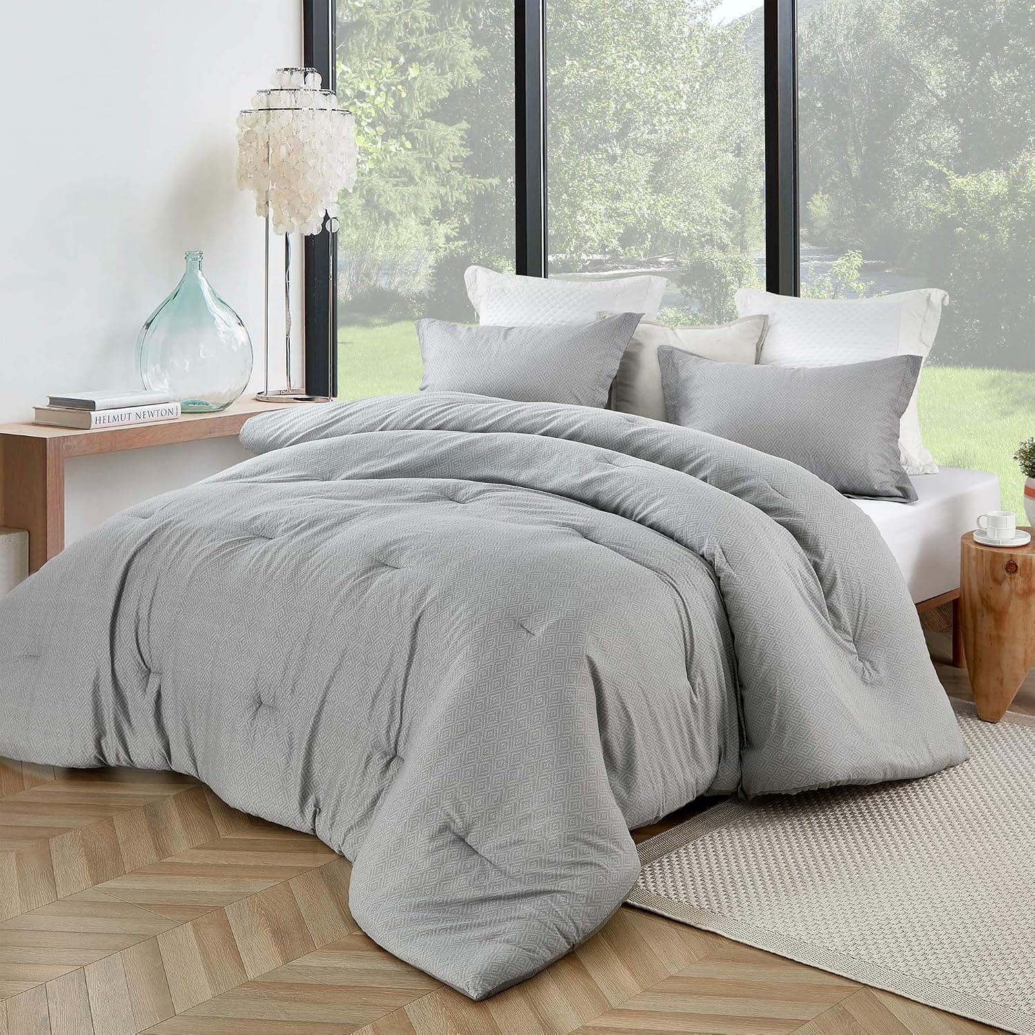 Byourbed Gray Jager Oversized King Comforter - 100% Cotton