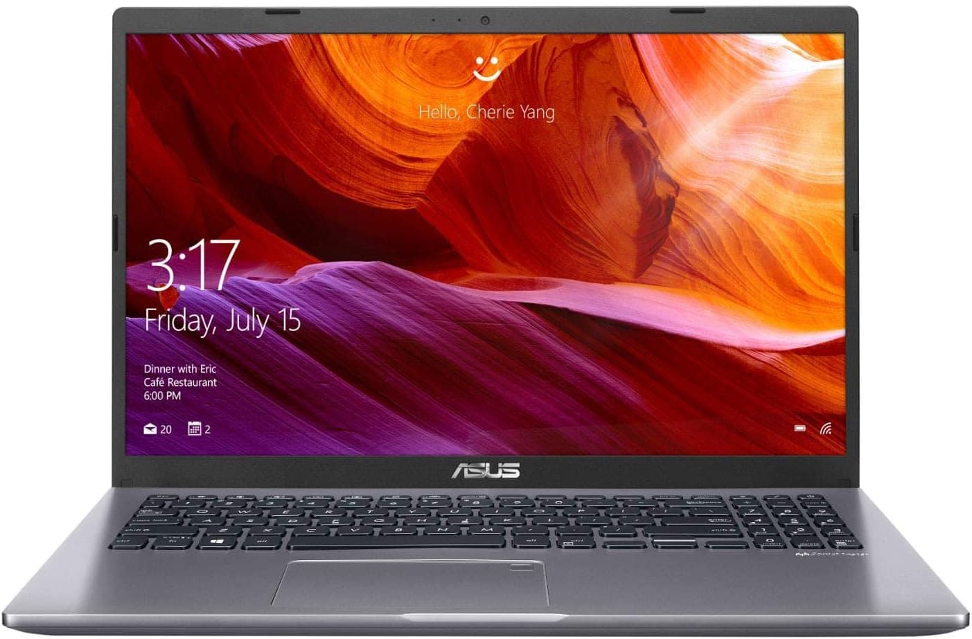 ASUS X509FA-DB51 15.6" Full HD Notebook Computer, Intel Core i5-8265U 1.6GHz, 8GB RAM, 256GB SSD, Windows 10 Home, Slate Gray
