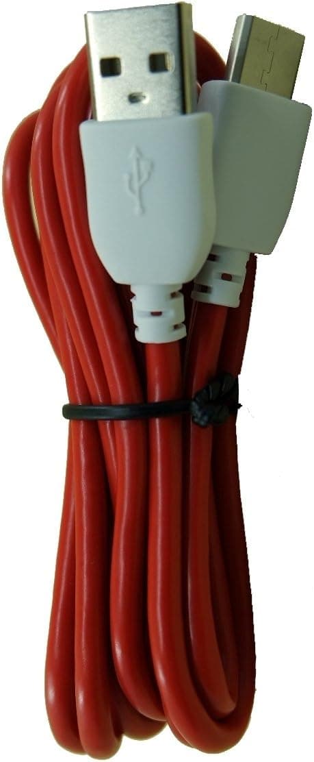 Red Color 3 Meter (9 Feet) Extra Length Data and Charging Cord for NABi Jr, NABi 2S, NABi Dream Tab and NABI XD (JU-NABI-R3)