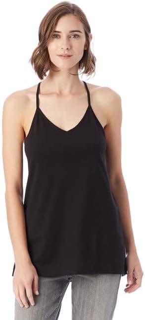 Alternative Women's Slim  Satin Jersey Strappy Tank