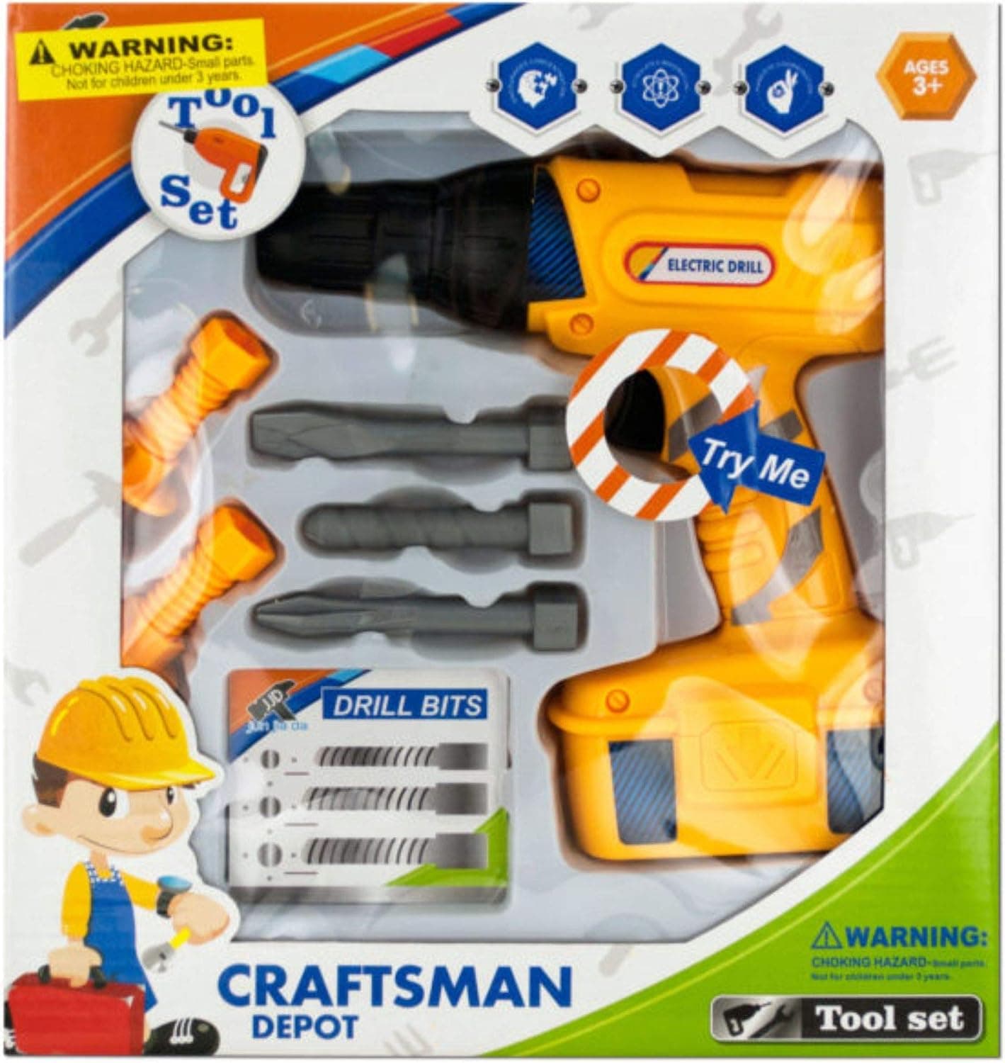 Kids Electric Drill Play Set
