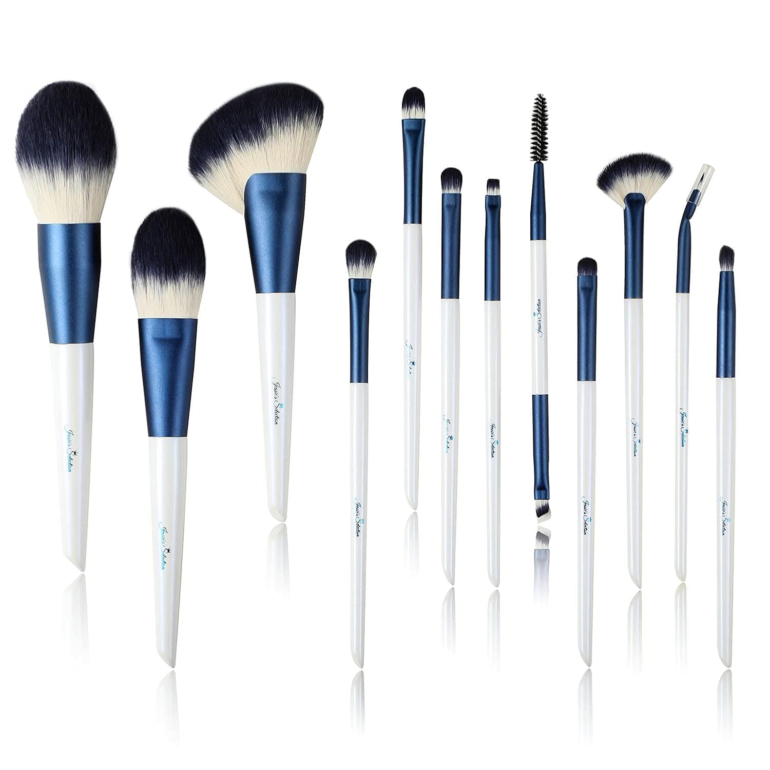 JESSIE'S SELECTION Makeup Brushes 12 Pcs Professional Makeup Brush Set With Brush Holder Makeup Brush Cleaner Eyeshadow,Blush,Lip,Concealer,Face Mask,Blending,Full Face Cosmetic Makeup Kit