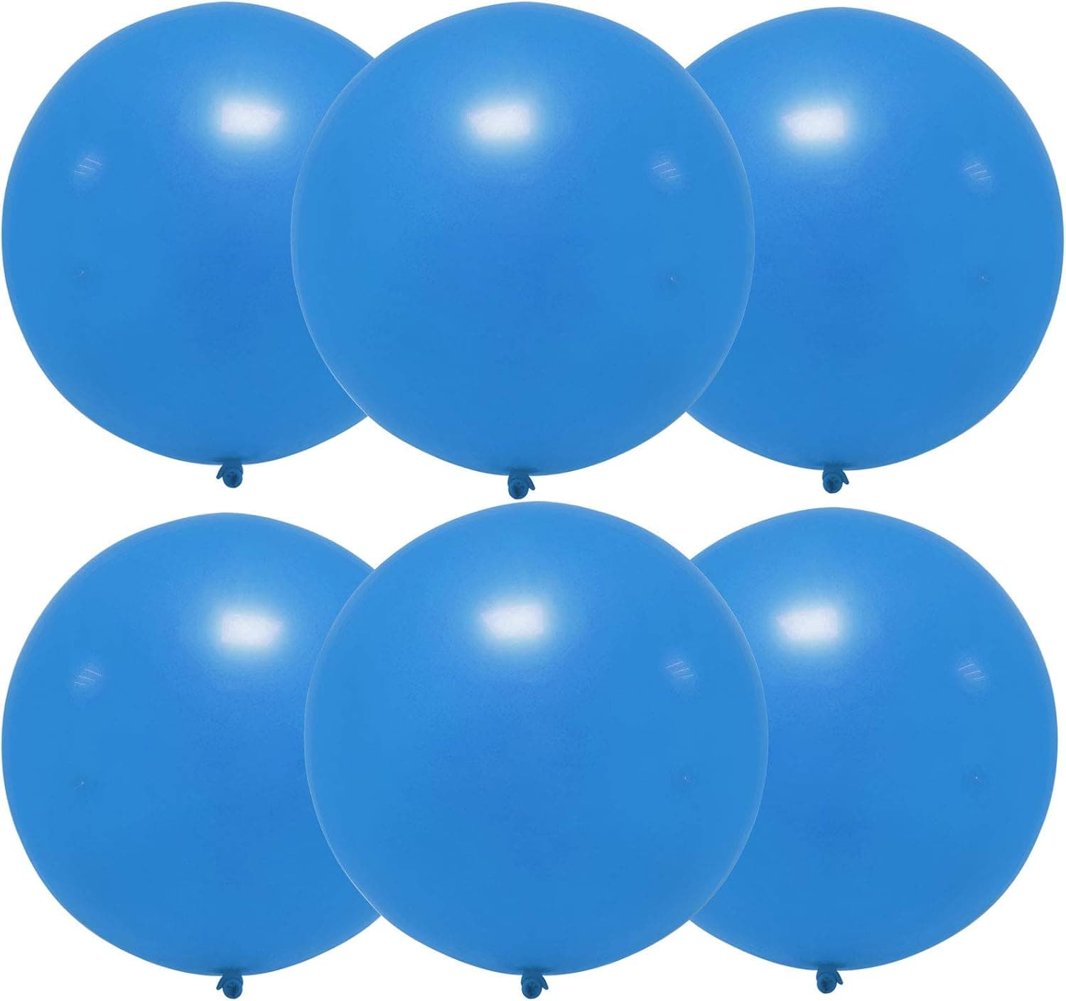 Elecrainbow Balloons for Party Decorations (36 Inch - 6 Pack, Light Blue)