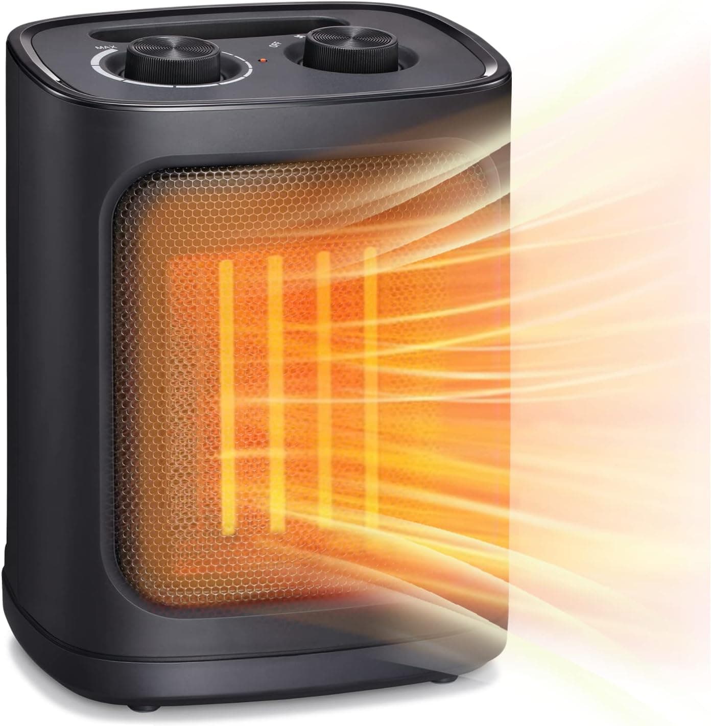 COWSAR Portable Space Heater 1500W with Thermostat, Electric Space Heater,3 Modes, Safe and Quiet, Office Room Desk Indoor Use