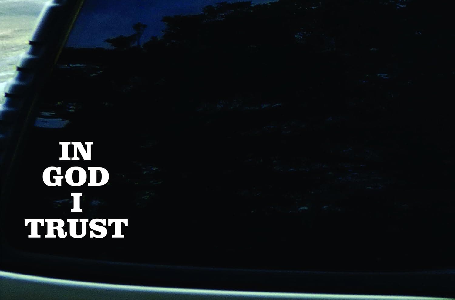 5.25" X 5" in God I Trust Vinyl Die Cut Decal for Your Car, Truck, Laptop, Window