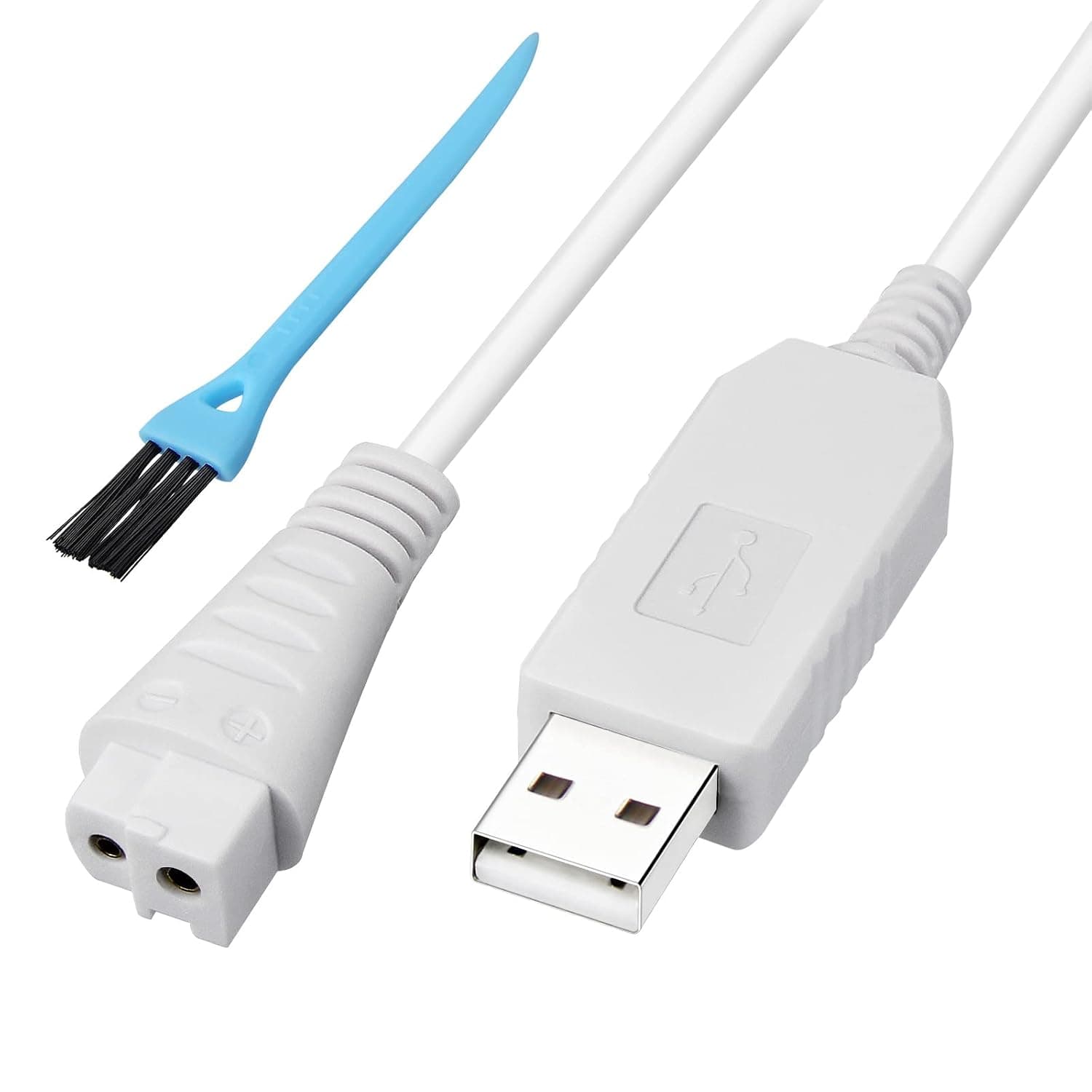 Charger Cable Replacement for Panasonic Shaver ES-WL80-V/ES-WL60-G, Charging Cord for Trimmer, with Cleaning Brush