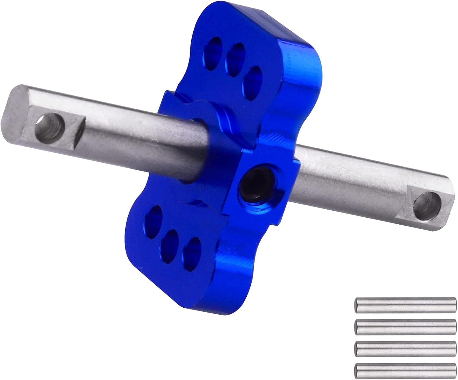 Aluminum Differential Locker Spool Diff Case Mounts for 1/10 2WD Traxxas Slash Rustler Stampede VXL Bandit Car Truck Replacement (Navy Blue)