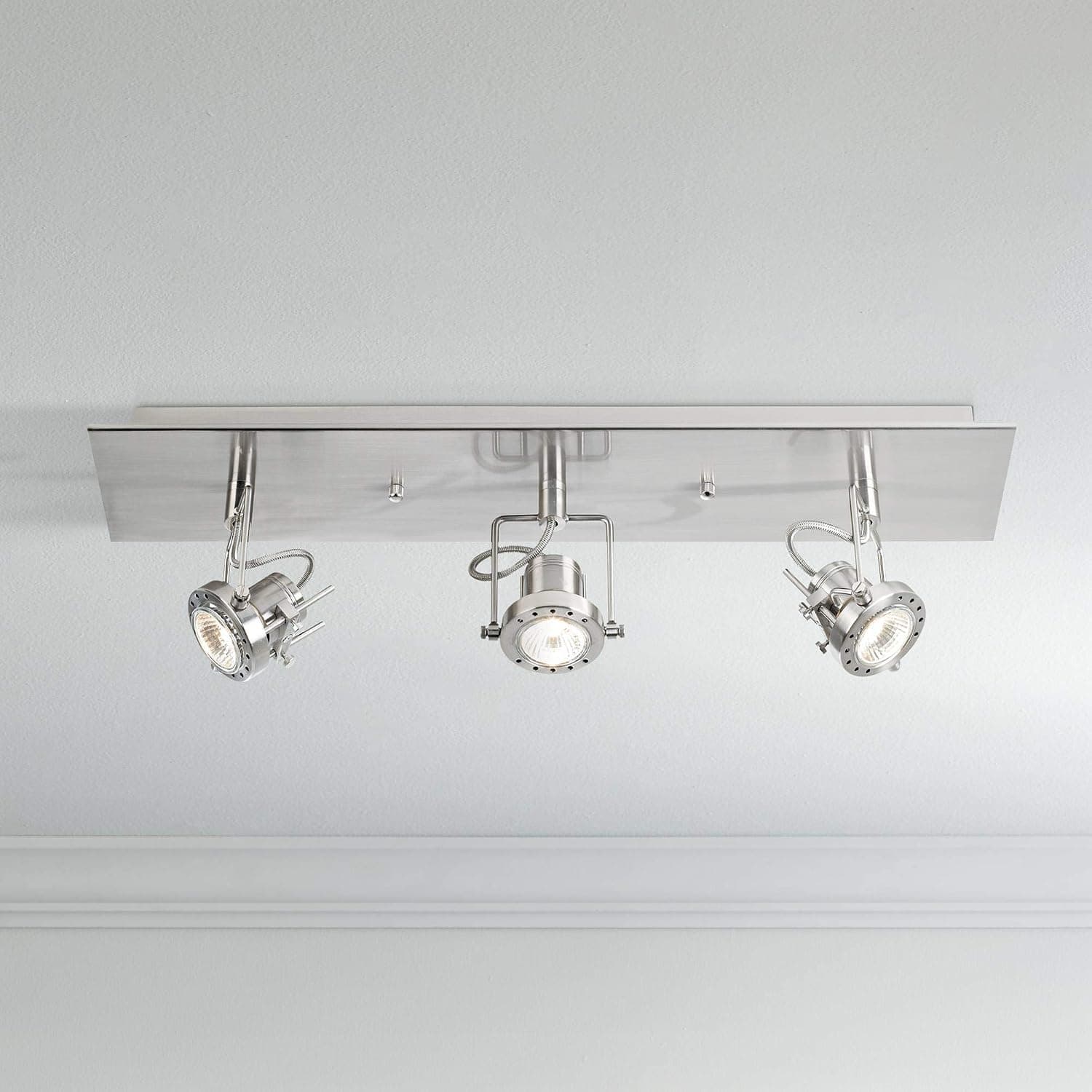 Pro Track European Style Satin 3-Light Fixture