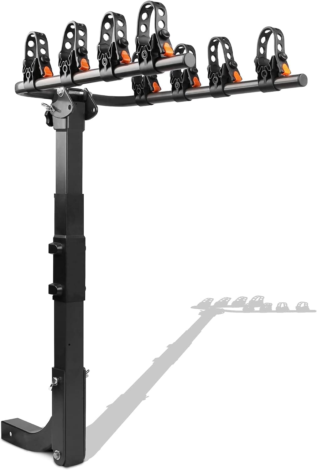 OUDEK 4-Bike Rack Bicycle Hitch Mount Carrier Rack for Cars, Trucks, SUV and Minivans Foldable Bike Rack with a 2" Hitch Receiver (Deluxe)