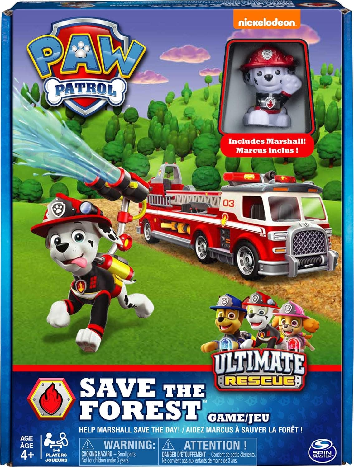 PAW Patrol, Save The Forest, Family Board Game for Kids Aged 4 and Up