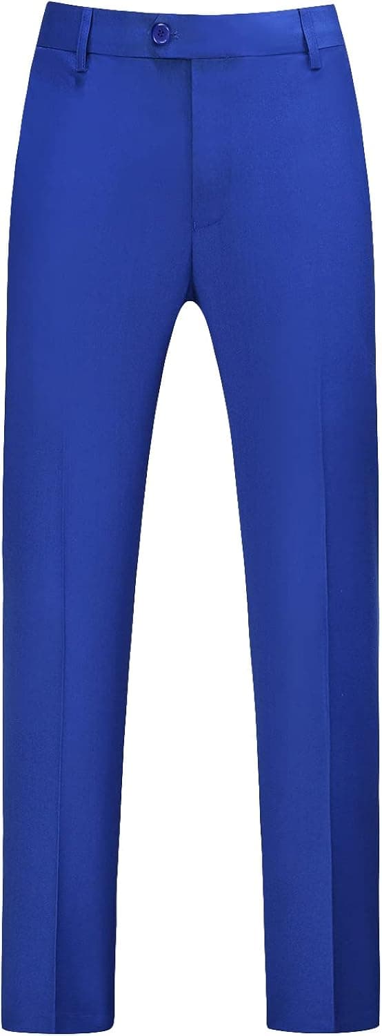 Mens Pants Slim Fit Solid Color Skinny Trousers Classic Dress Business Wedding Suit Pants