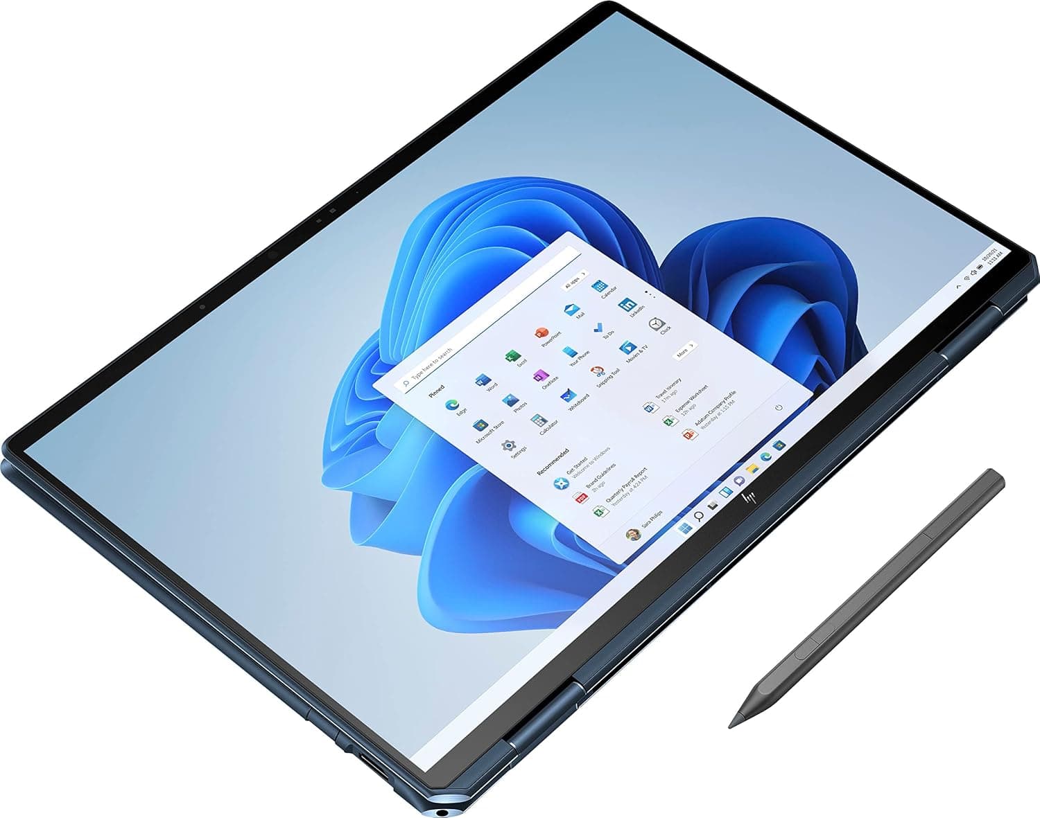 HP 2023 Spectre 16" 3K+ IPS Touch 2-in-1 Laptop Intel EVO Platform 14-Core i7-12700H Iris Xe Graphics 16GB DDR4 1TB SSD WiFi 6E HDMI Thunderbolt4 Backlit Fingerprint Windows 10 Home w/Pen and RE USB