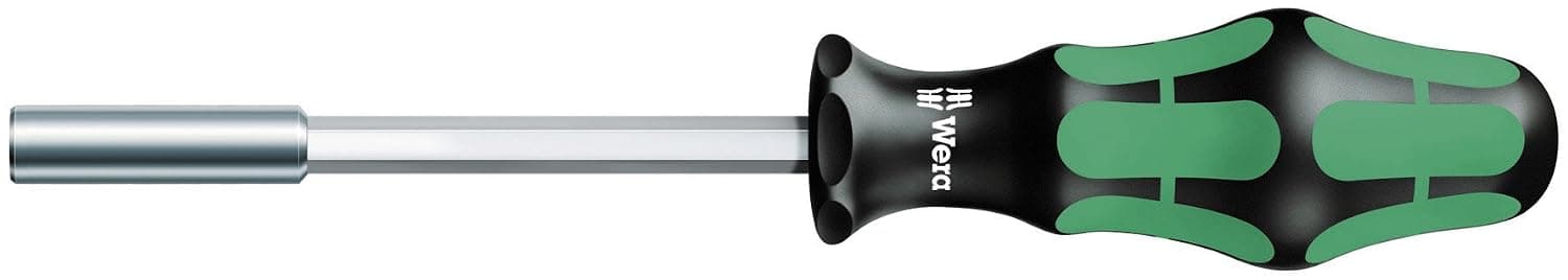 Wera 05051005001 Kraftform 810/1 Hexagon Bitholding Screwdriver, Retaining Ring, 1/4" Head, 120mm Blade Length