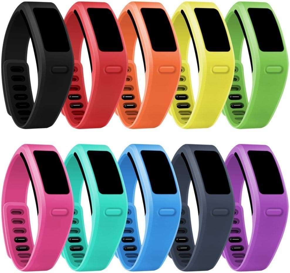 For Garmin Vivofit Band Wristband Small,Austrake Replacement Silicone Strap with Buckle for Men Women,10Pcs