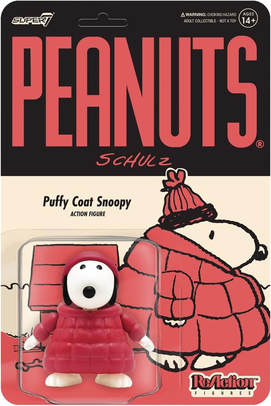 Peanuts W5 SNOOPIES PUFFYCOAT Snoopy Reaction Figure