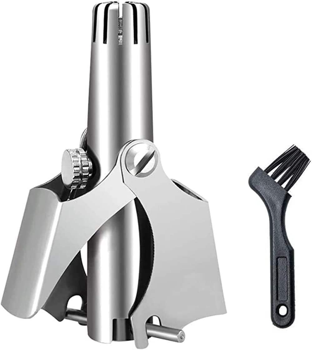 Colayer Manual Nose Hair Cutter with Care and Cleaning Brush, Washable with Water, Easy to Carry, Does Not Hurt Your Nostrils, Excellent Safety, Grooming and Cleanliness, No Batteries Required