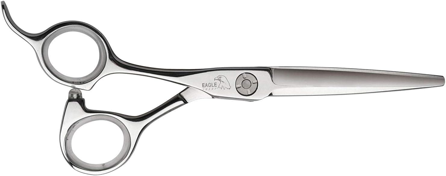 Professional Left Handed Hair Cutting Scissors/Shears 6 inch Best Lefty Shears for Hairdresser/Barber/Hairstylist Convex Edge Long Blade Japanese Steel Handmade with Free Fine Leather Case (6" Lefty)