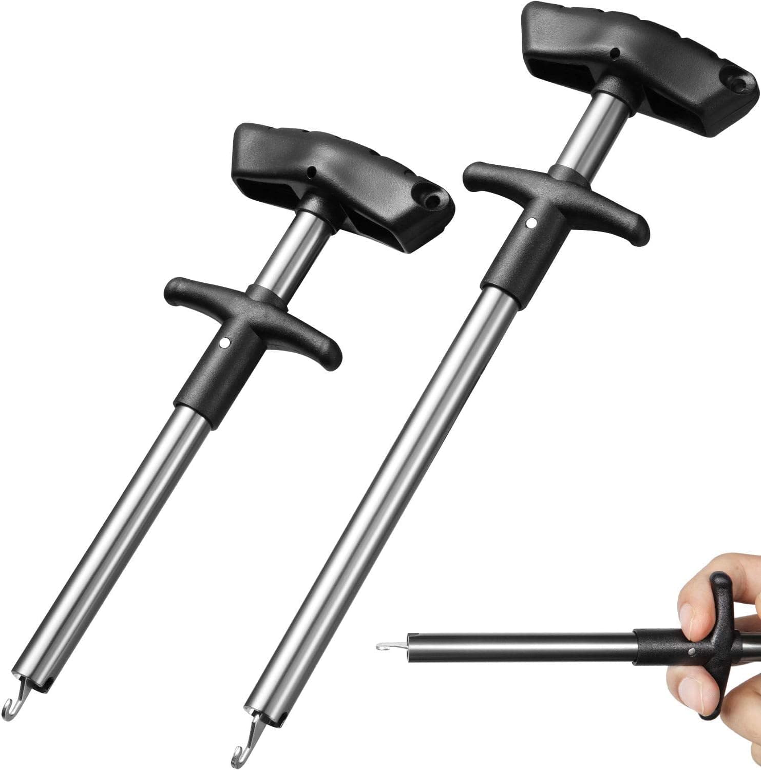 Syhood 2 Pieces Fish Hook Remover T-Shaped Hook Puller Fish Hook Separator Fishing Tool