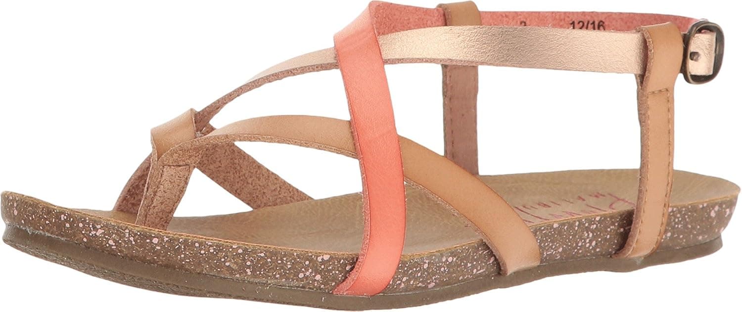 Blowfish Kids Girl's Granola-K (Little Kids/Big Kids) Nude/Rose Gold/Melon Dyecut Pu 2.5 Little Kid