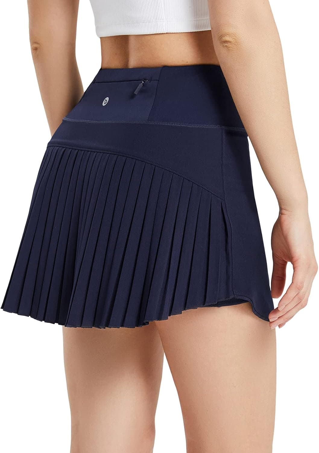 BALEAF Women's Pleated Tennis Skirts High Waisted Lightweight Athletic Golf Skorts Skirts with Shorts Pockets