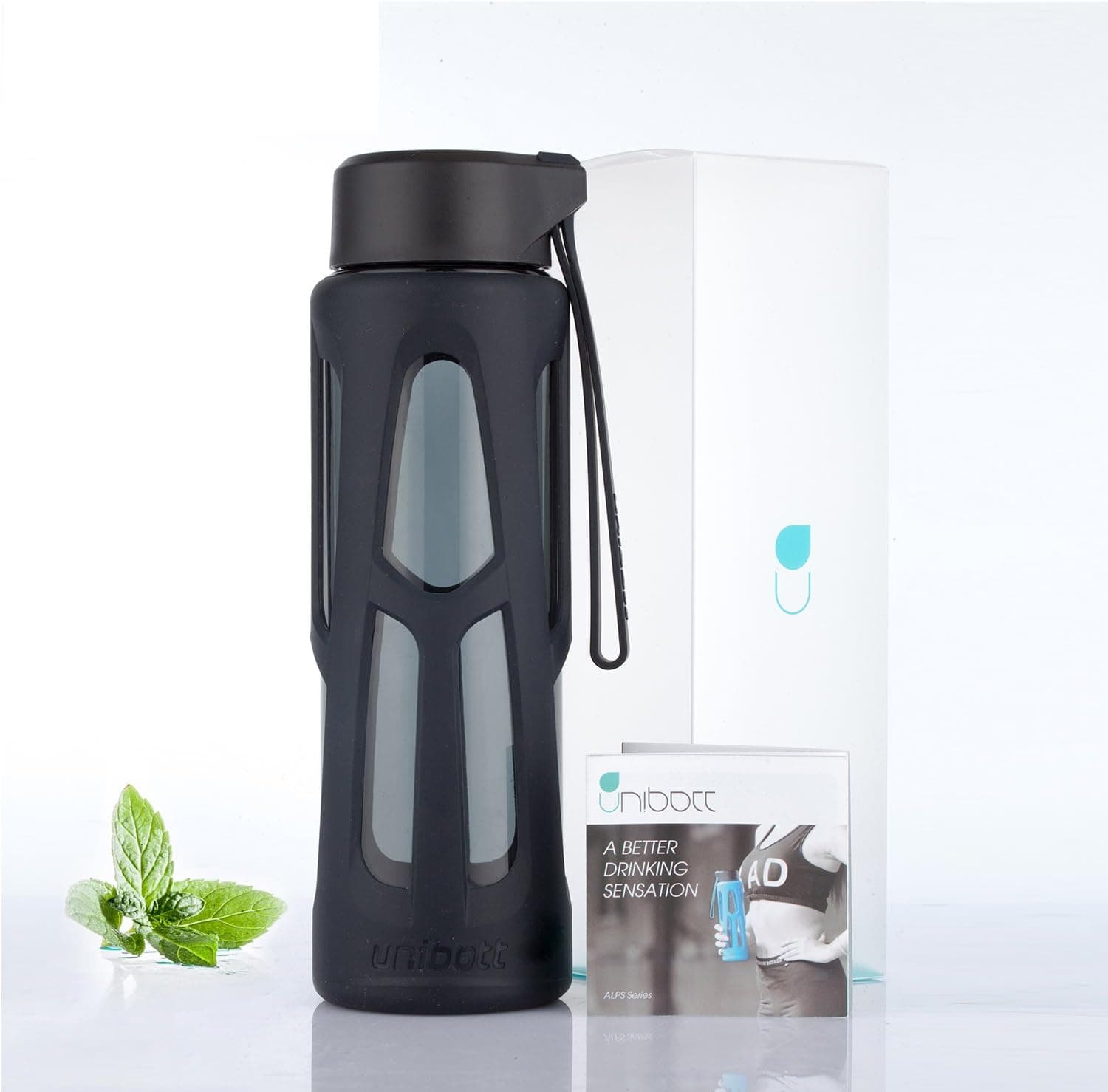 Sport Water Bottle,Unibott(TM) 17oz Tritan Plastic BPA Free Water Bottles Lead Proof for Outdoors Cycling Camping School Kids-Wide Mouth