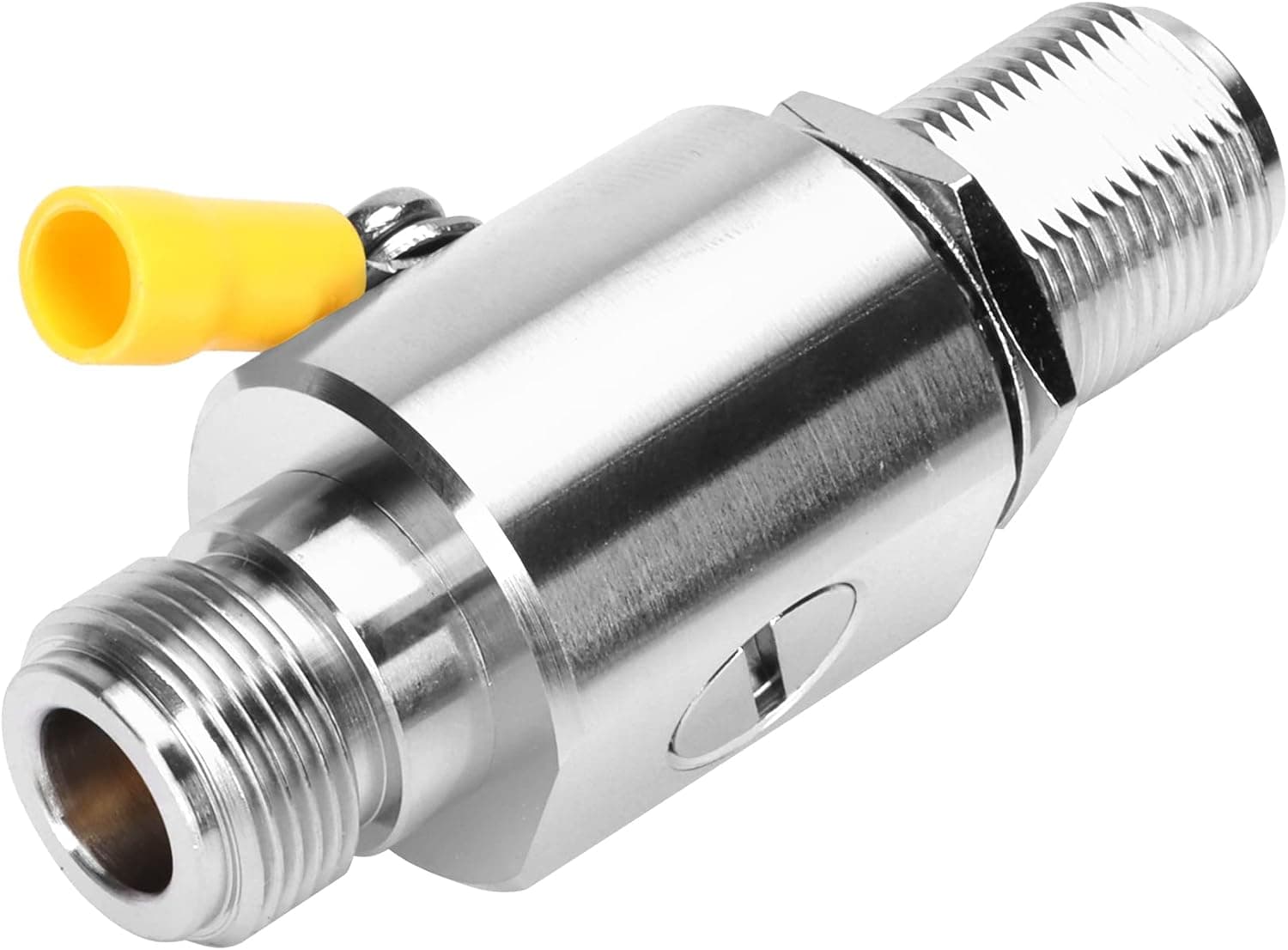 ZDTECH Coaxial N Type Lightning Arrestor N Female to N Male 50 Ohm 0-3GHz, Lightning Surge Protector Bulkhead Low Loss