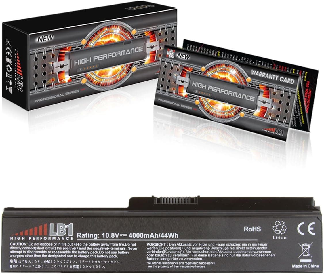 LB1 High Performance Laptop Battery for Toshiba Satellite L630 L630-01S L630D L635 L635-S3050 PABAS229