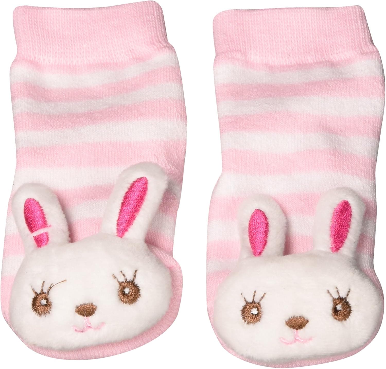 Two's Company Adorable Rattle Socks Set of 4 Designs Children Sock