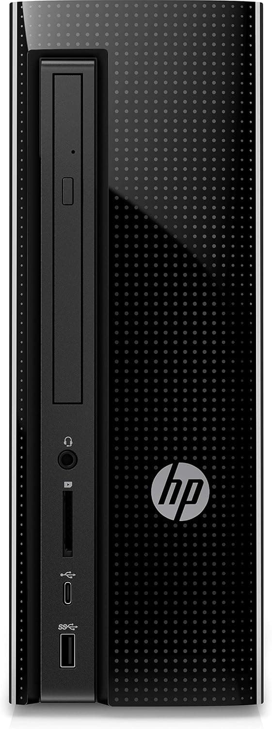 HP Slimline 270-p043w DesktopTower PC - Intel Core i3-7100 3.9GHz 8GB RAM 1TB HD DVDRW Wireless Keyboard and Mouse Windows 10