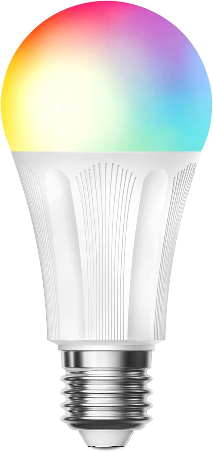 Beysen WiFi Smart Light Bulbs, Dimmable RGBCW Color Changing LED Bulb Compatible with Alexa & Google Home Assistant, 75W Equivalent A19 E26 9W 810 Lumens Lighting 1 Pack