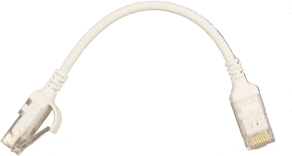 Leviton 5HHOM-6IW 5e Ultra High Flex Patch Cable, Ethernet Cord, 6-Inch, White