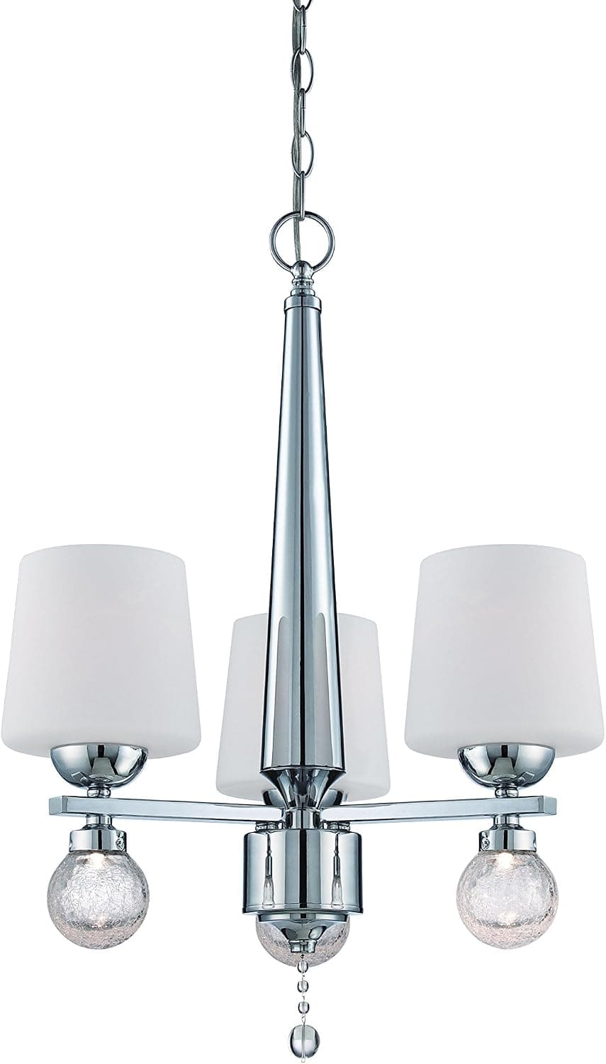 Designers Fountain LED85083-CH Astoria 3 Light Chandelier, 19.5" x 19.5" x 26.75"