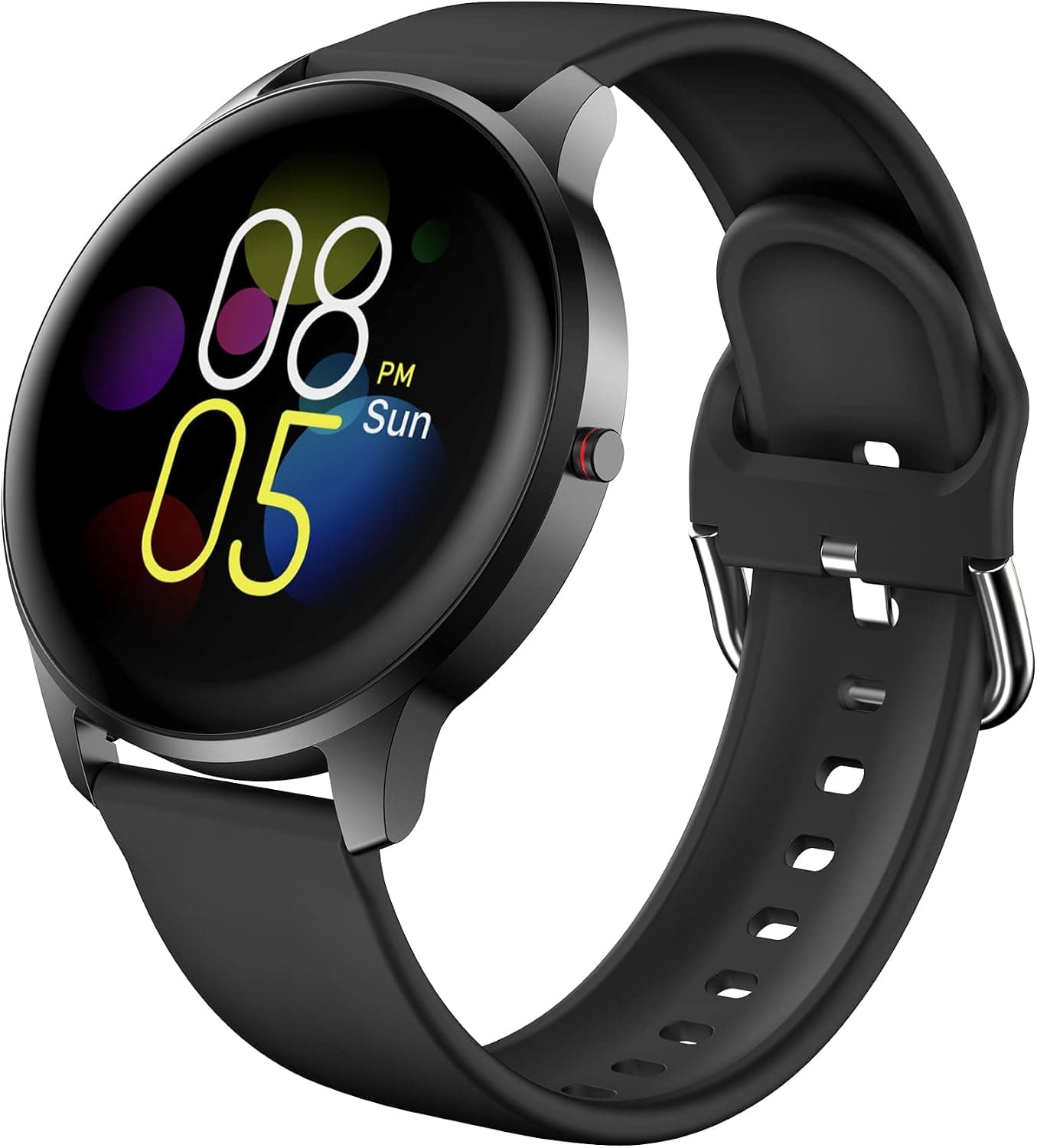Hrbzo Smart Watch Fitness Tracker with Heart Rate Sleep Detection Smart Watch, IP68 Waterproof Smart Watch Aluminum Alloy Dial Compatible with Android and iOS Phones