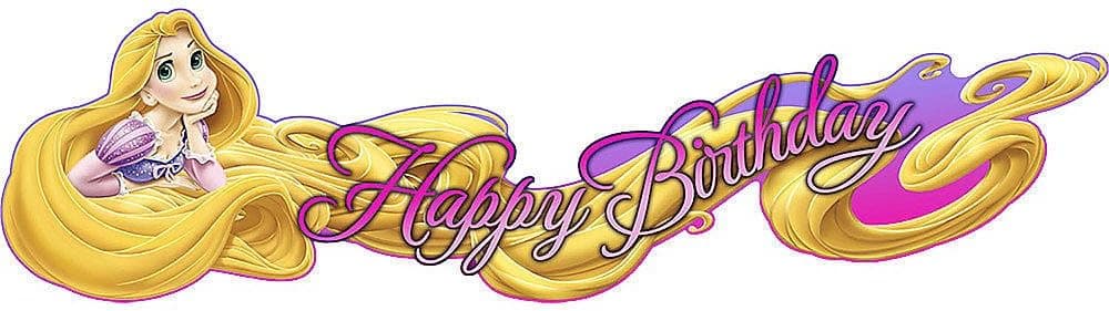 Hallmark Party Supply - Disney Princess Tangled - Each - Birthday Banner.