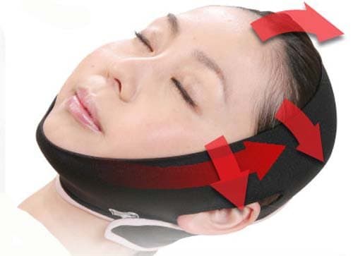 Japan 3D molding sleep thin belt/oval face shape Lifting mask A face-lift