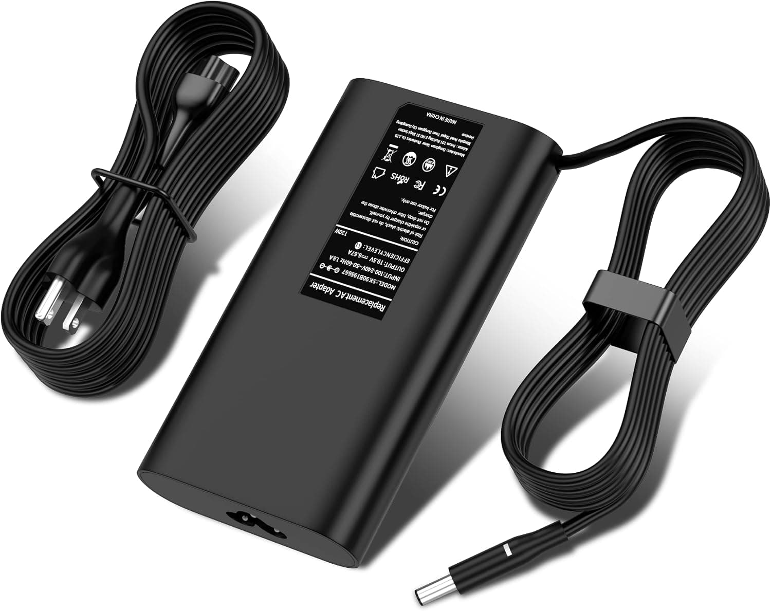 130W AC Adapter Laptop Charger Replacement for Dell XPS 15 7590 9530 9550 9560 9570 Precision 5510 5520 5530 5540 M2800 M3800 Workstations P/N 0V363H 06TTY6 DA130PM130 HA130PM130 Power Supply Cord