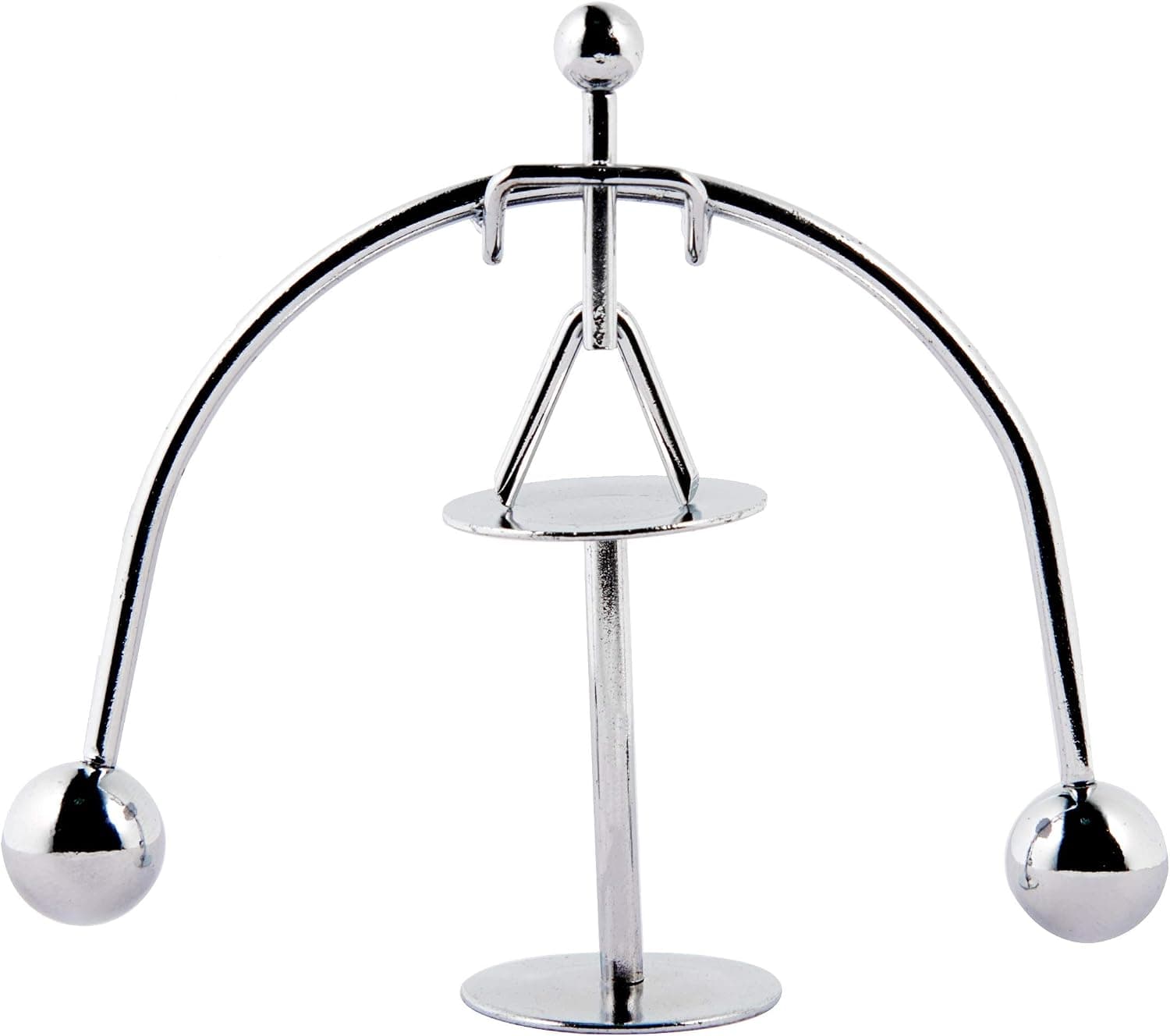 Sunnytech Mini Steel Balance Toy Weightlifter Kinetic Art Balance Toy Balancing Decompressive Science Psychology Home Offic Decor Desk Decor Toy WJ043