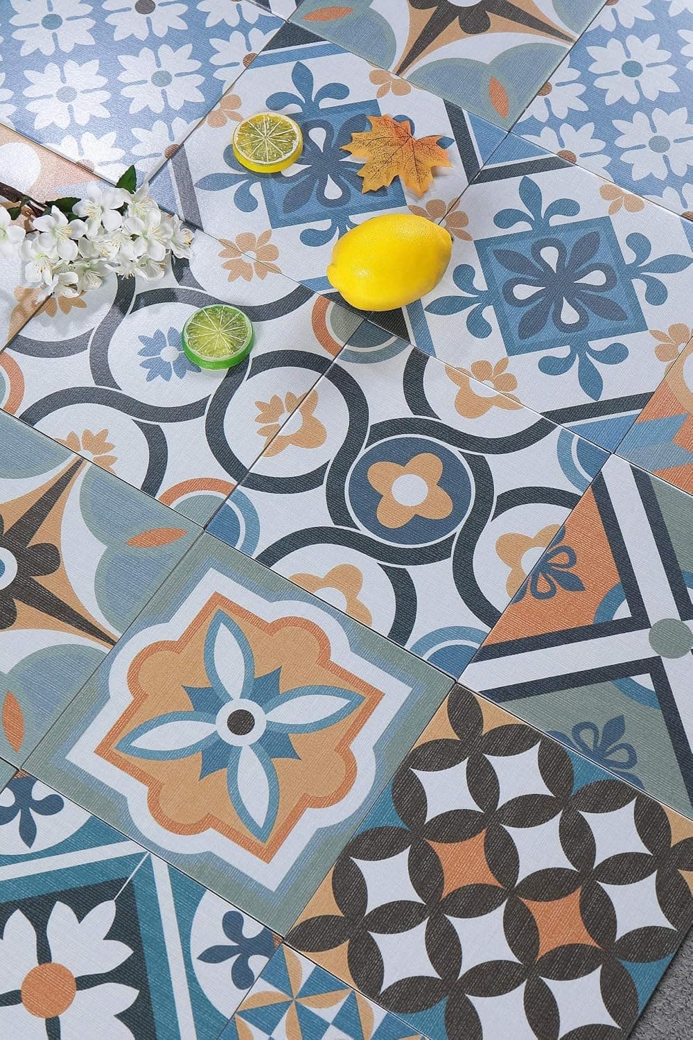 Moroccan Mosaic & Tile House Mix Patchwork 8 x 8 Ceramic Tile for Floor/Wall in Multi-Colors