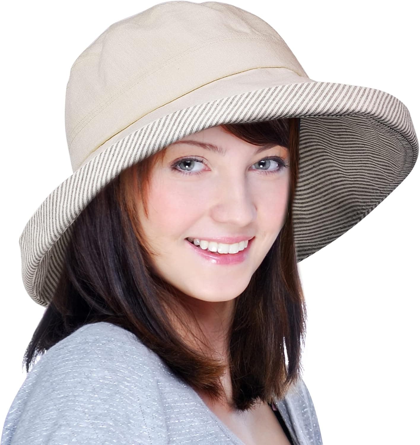 Bucket Hat for Women, Womens Bucket Hats for Sun Protection, Reversible Hat Women Wide Brim UPF 50 Foldable for Travel