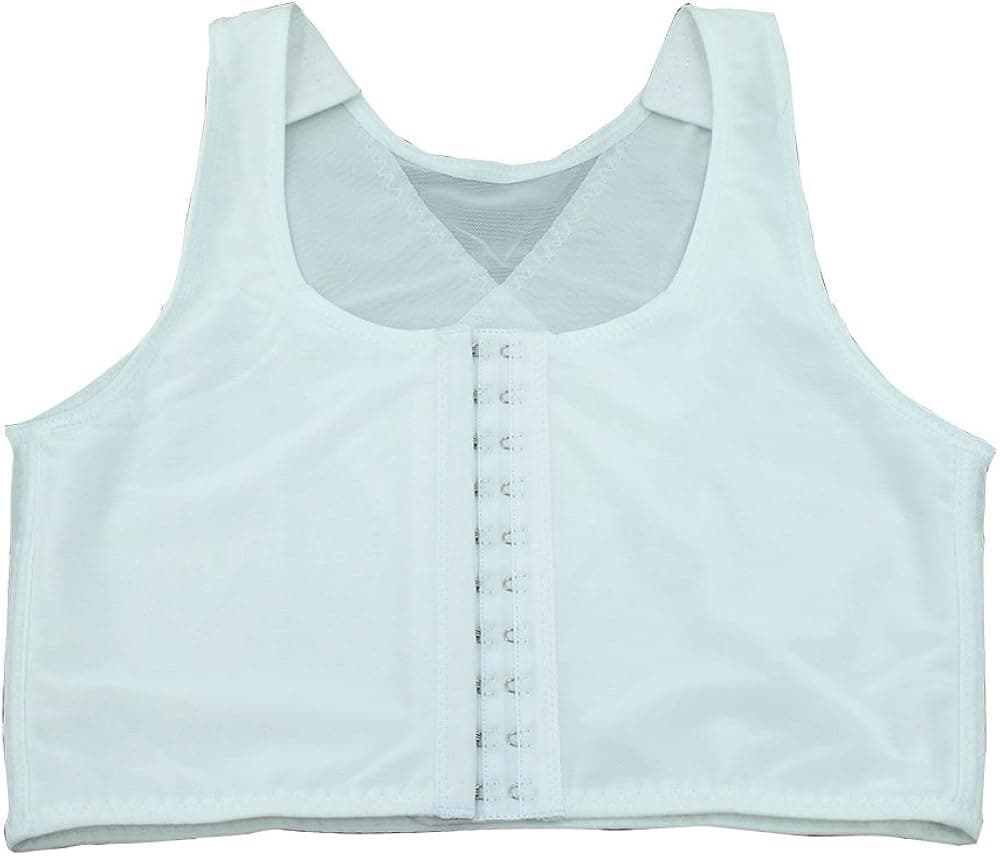 TOKYO-T Chest Binder for Women Cosplay 3 Rows Flat Front Hook Tank Compression
