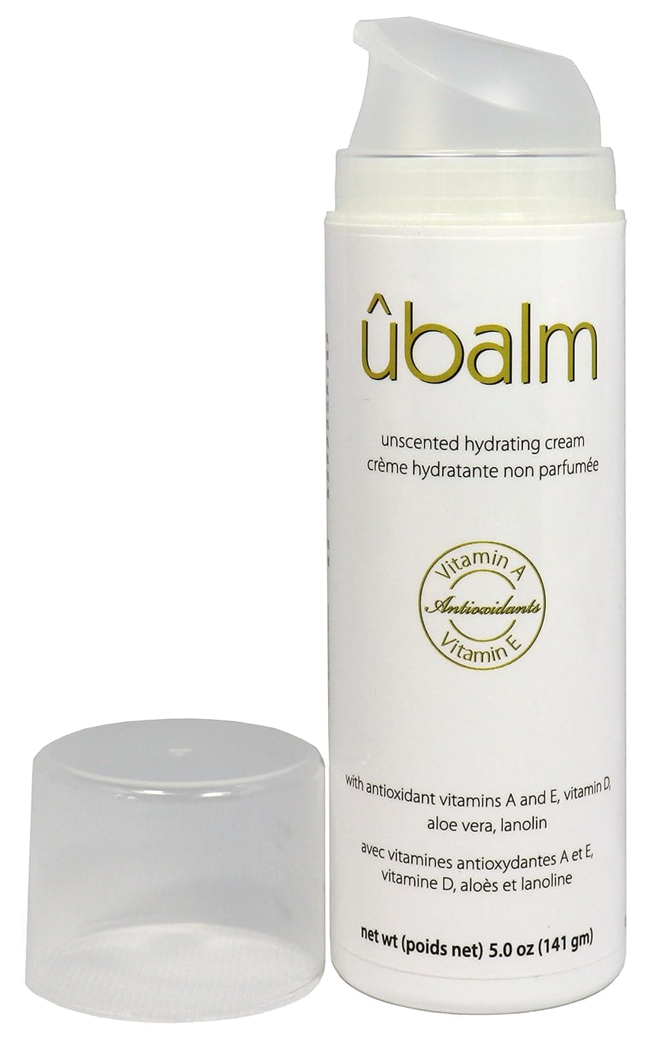Original Udder Balm ubalm White - Unscented Hydrating Cream, Salon Formula for Very Dry Skin (5 fl oz)