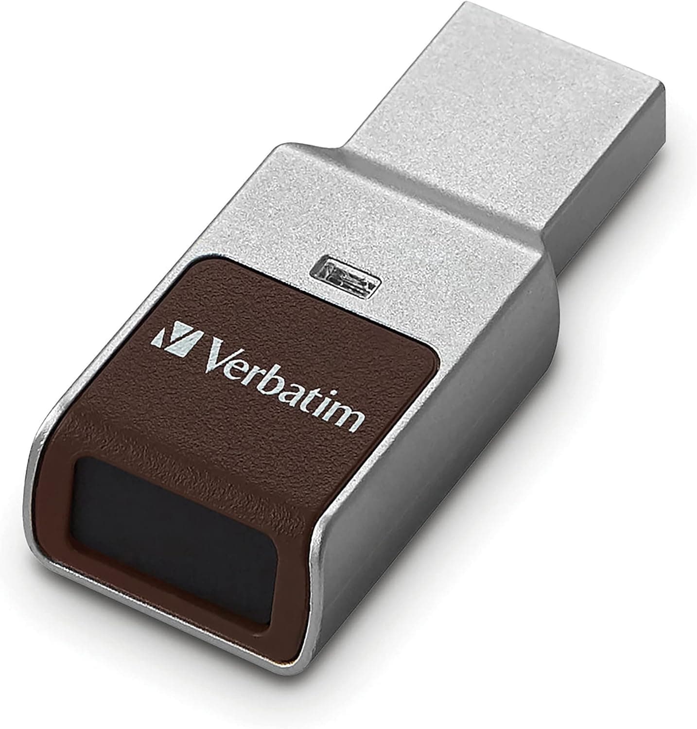128GB Fingerprint Secure USB 3.0 Flash Drive with AES 256 Hardware Encryption – Silver