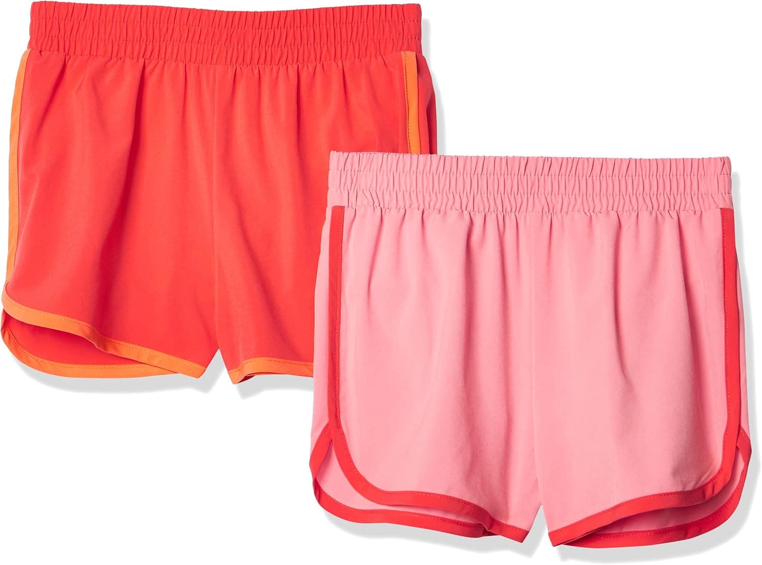 Amazon Essentials Girls and Toddlers' Active Running Short, Pack of 2