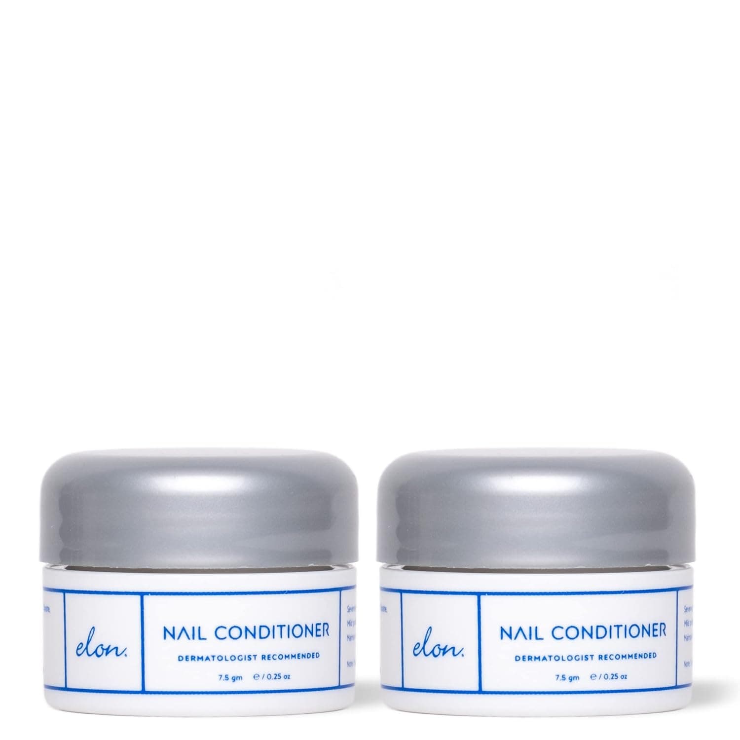 Elon Lanolin-Rich Nail Strengthener,Conditions Nails & Protects Cuticles, Recommended by Dermatologists & Podiatrists 2 Pack (7.5g jar)