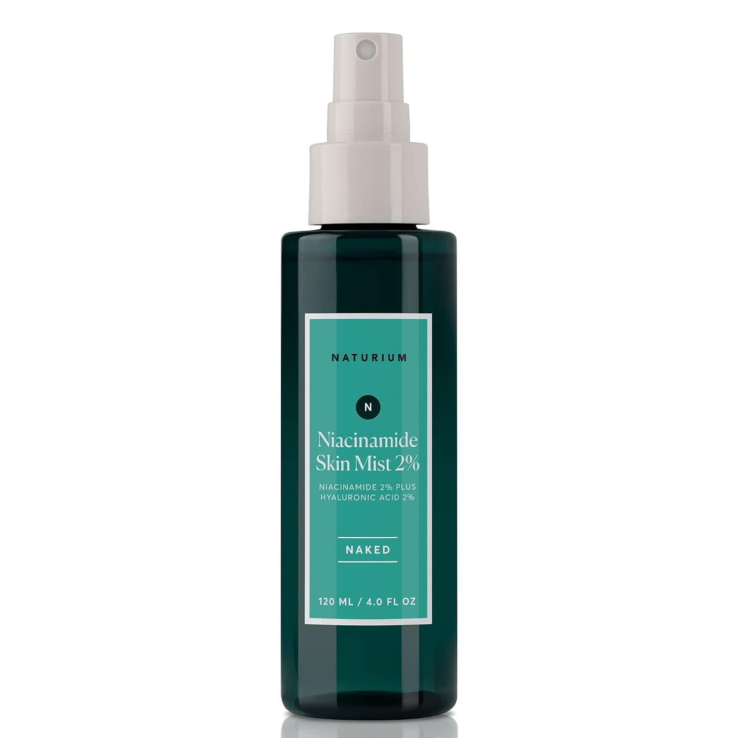 Naturium Niacinamide Skin Mist 2% Plus Hyaluronic Acid 2%, NAKED - Free of Essential Oils, Hydrating Facial Spray, 4 oz