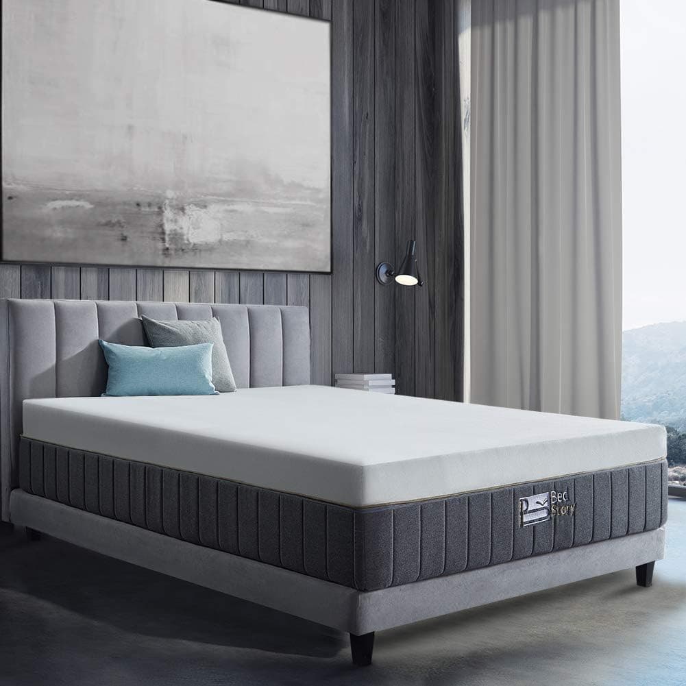 BedStory 12 Inch Memory Foam Mattress Full, Bamboo Charcoal Infused, Pressure-Relieving Improve Sleep Quality, Back Pain Relief, Removable and Washable Cover, CertiPUR-US Certified